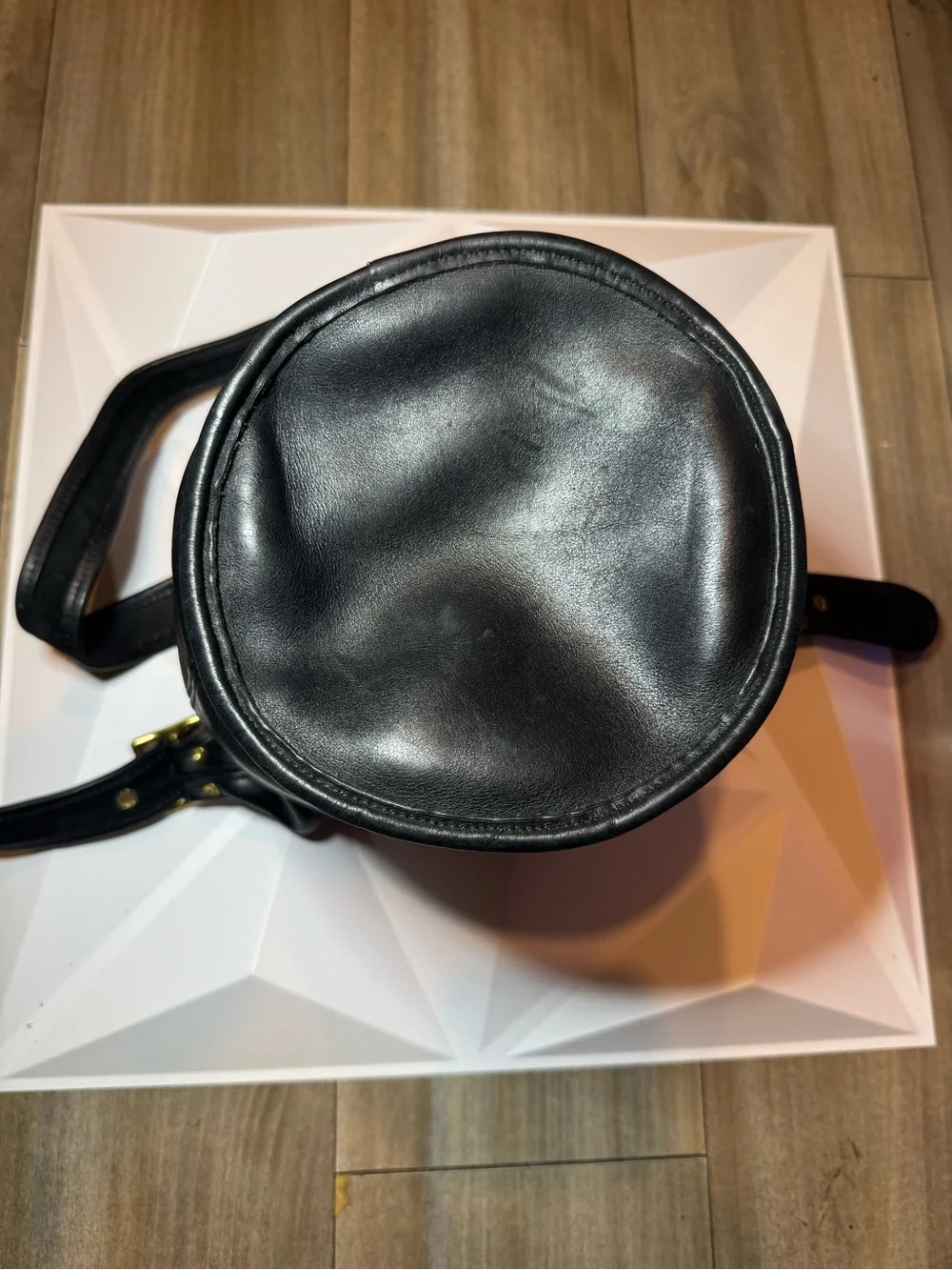 Coach Vintage Helen’s Legacy Duffle Leather Hobo Shoulder Bag with Gold Hardware